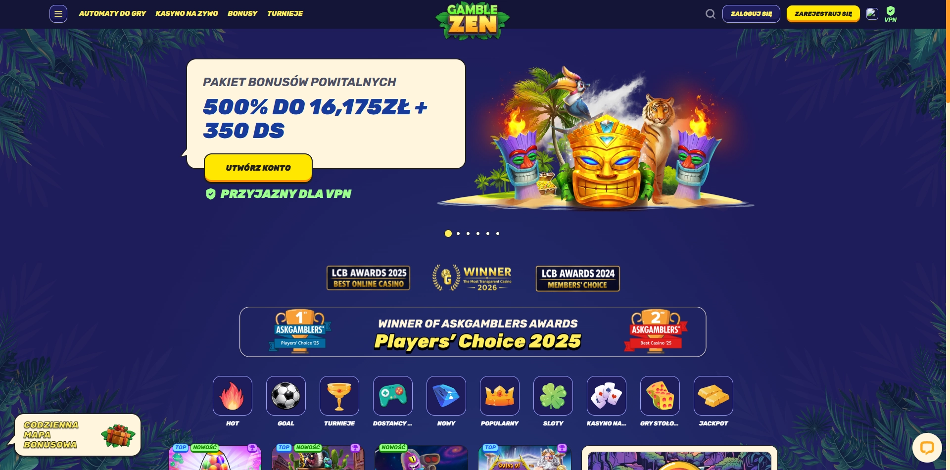 Casino Gamblezen strona główna