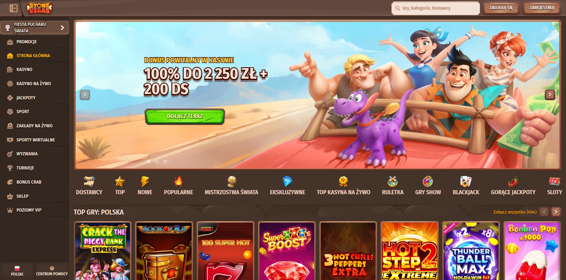 Stone Vegas Casino strona główna